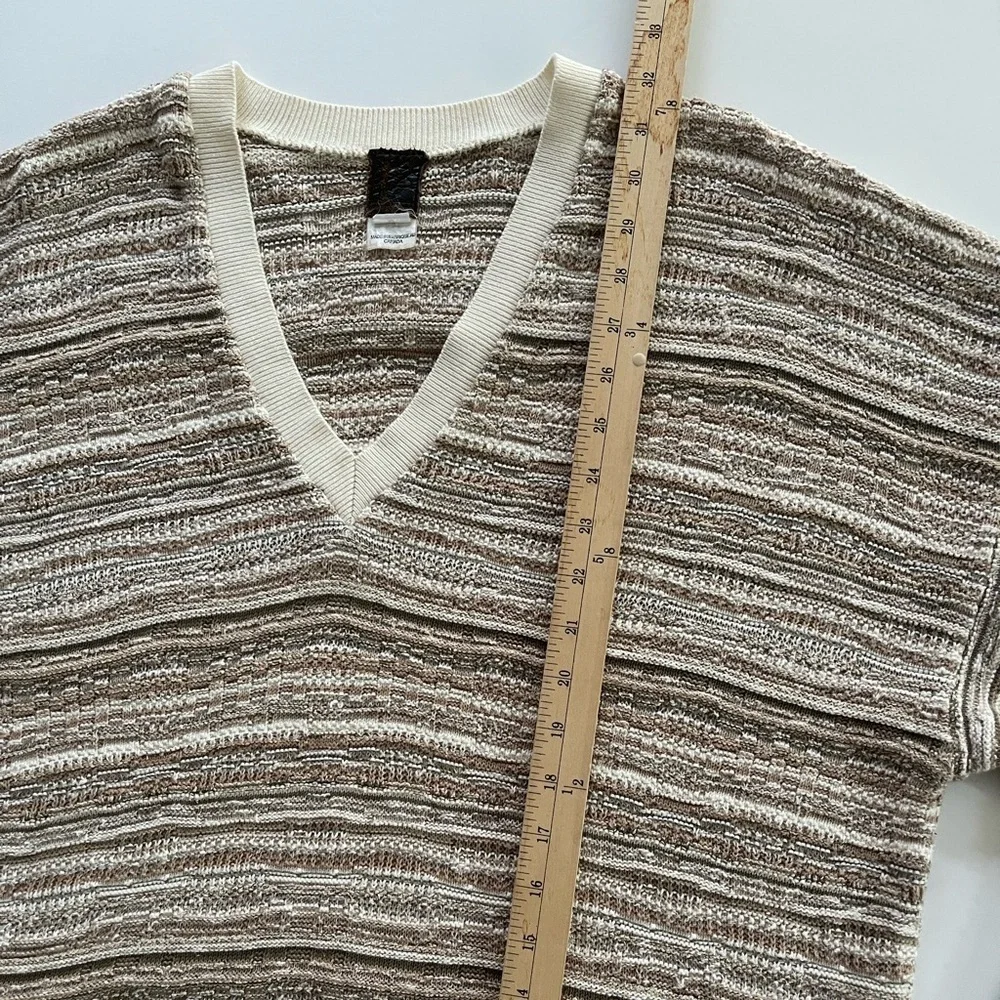 Tundra Cotton V Neck Sweater Large Coogi